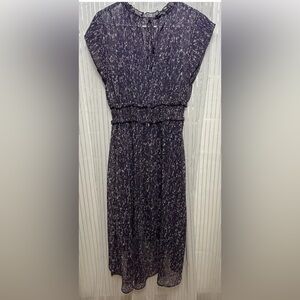 “Simply Vera” “Vera Wang” Dress Purples Tie Front Sleeveless Designer SZ: (L)